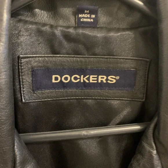 Thrifted Dockers leather jacket - Picture 3 of 3